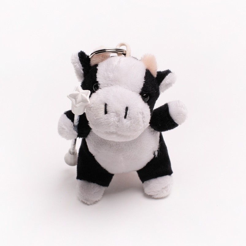 Soft Toy keychain Twirling Baton Cow